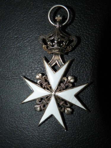 EUR 244 SUPERBE CROIX EN ARGENT DE L'ORDRE SOUVERAIN DE St. JEAN DE JERUSALEM, APPARUE AU DEBUT DU XI° SIECLE, 2$_57 (28).JPG