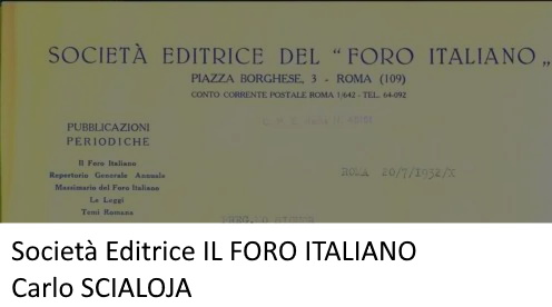 Lettera Società Editrice IL FORO ITALIANO Autografo Carlo SCIALOJA.jpg