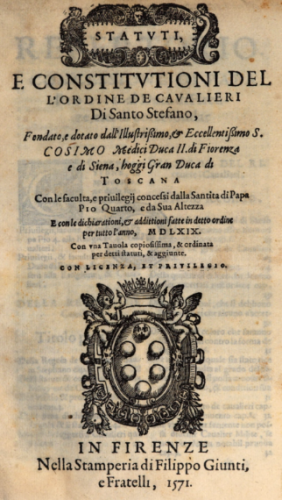 Statuti e constitutioni dell'ordine de cavalieri di Santo Stefano.png