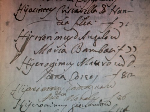 Hieroniimus Mauro e Diana Hozzes matrimoniio 1693.jpeg